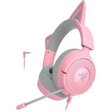 Razer Kraken Kitty V3 X Quartz, Gaming headset Rosa/grå