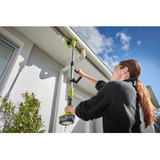 Ryobi ONE+ Akku-Reinigungsbürste R18TPS-120G, Ø 15cm, teleskopisk, 18Volt, Rensebørste Grøn/Sort