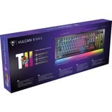 Turtle Beach Vulcan II Max tastatur Spil USB QWERTZ Tysk Sort, Gaming-tastatur Sort/gennemsigtig, DE-layout, Roccat Titan II Optical Red, Ledningsført, USB, Optomekanisk nøglekontakt, QWERTZ, RGB LED, Sort