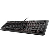 Turtle Beach Vulcan II Max tastatur Spil USB QWERTZ Tysk Sort, Gaming-tastatur Sort/gennemsigtig, DE-layout, Roccat Titan II Optical Red, Ledningsført, USB, Optomekanisk nøglekontakt, QWERTZ, RGB LED, Sort