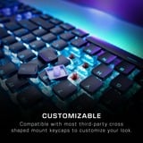 Turtle Beach Vulcan II Max tastatur Spil USB QWERTZ Tysk Sort, Gaming-tastatur Sort/gennemsigtig, DE-layout, Roccat Titan II Optical Red, Ledningsført, USB, Optomekanisk nøglekontakt, QWERTZ, RGB LED, Sort