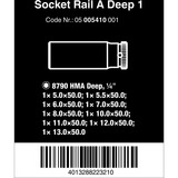 Wera 05005410001, A Deep 1, Topnøgle Sort/Grøn