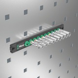 Wera Møtrik-magnetliste A Deep 1 Sæt med topnøgleindsatser 1/4" Sort/Grøn