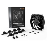 be quiet! SILENT WINGS 4 | 120mm PWM Computerkabinet Ventilator 12 cm Sort 1 stk, Sag fan Sort, Ventilator, 12 cm, 2500 rpm, 31,2 dB, 76,7 kubikfod/min., 130,31 m³/t