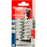 fischer Isoleringsdybel FID II Plus, Dyvel Lys grå