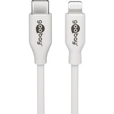 goobay Apple Lightning / USB-C PD opladningssæt 30 Watt, Oplader Hvid