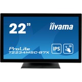 iiyama ProLite T2234MSC-B7X touch screen skærm 54,6 cm (21.5") 1920 x 1080 pixel Multi-touch Sort, LED-skærm Sort, 54,6 cm (21.5"), 305 cd/m², Fuld HD, 16:9, 1920 x 1080 pixel, IPS