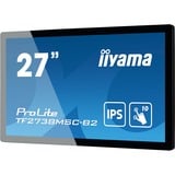 iiyama ProLite TF2738MSC-B2 computerskærm 68,6 cm (27") 1920 x 1080 pixel Fuld HD LED Berøringsskærm Multibruger Sort, LED-skærm Sort, 68,6 cm (27"), 1920 x 1080 pixel, Fuld HD, LED, 5 ms, Sort