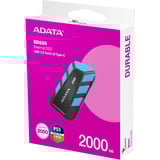 ADATA Ekstern SSD SD820 2 TB, Solid state-drev Sort/Blå