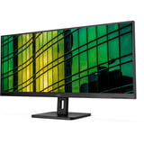AOC E2 U34E2M/BK computerskærm 86,4 cm (34") 3440 x 1440 pixel UltraWide Quad HD LED Sort, LED-skærm Sort, 86,4 cm (34"), 3440 x 1440 pixel, UltraWide Quad HD, LED, 4 ms, Sort