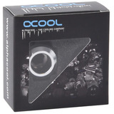 Alphacool Eiszapfen PRO 13mm HardTube Fitting G1/4 - Chrome, Forbindelse Sølv