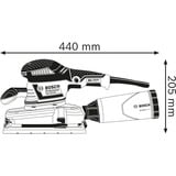 Bosch 0 601 292 901 transportabel slibemaskine Rystepudser 11000 rpm 22000 OPM Blå, Rystepudser, Klemme/velcro, 11000 rpm, 16000 OPM, 22000 OPM, 2,4 mm