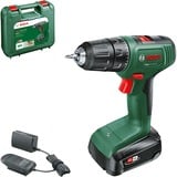 Bosch EasyDrill 18V-40 1630 rpm Nøglefri 1,3 kg Sort, Grøn, Bore-/ skruemaskine Grøn/Sort, Pistolgreb boremaskine, Nøglefri, Børstefri, Sort, Grøn, 1,3 cm, 1630 rpm