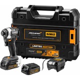 DEWALT Batteridrevet slagboremaskine DCF85ME2GT, 18 Volt, 1/4", i McLaren-design, Schlagskruemaskine grå/Sort