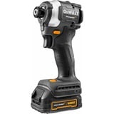 DEWALT Batteridrevet slagboremaskine DCF85ME2GT, 18 Volt, 1/4", i McLaren-design, Schlagskruemaskine grå/Sort