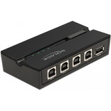 DeLOCK 11493 computer data-switch, USB-switcher 0,48 Gbit/sek., Sort, Plast, 106 mm, 56 mm, 25 mm