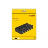 DeLOCK 11493 computer data-switch, USB-switcher 0,48 Gbit/sek., Sort, Plast, 106 mm, 56 mm, 25 mm