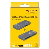 DeLOCK 91754 kortlæser USB 3.2 Gen 1 (3.1 Gen 1) Type-C Grå grå, CFast, CFast 2.0, MMC, MMC Mobile, RS-MMC, SD, SDHC, SDXC, Grå, 5000 Mbit/s, Metal, Windows 8.1 32-bit / 8.1 64-bit, 10 32-bit / 10 64-bit Mac OS 10.15.2, USB 3.2 Gen 1 (3.1 Gen 1) Type-C