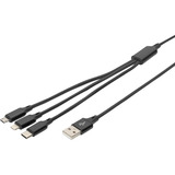 Digitus AK-300160-010-S, Kabel Sort