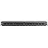 Digitus CAT 6, klasse E patchpanel, 24 porte, Patch Panel Sort