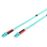Digitus LWL patchkabel, duplex, LC > LC stik, multimode OM3 Turkis