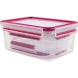 Emsa 515584 enhed til madopbevaring Rektangulær Kasse Grøn, Transparent 3 stk, Boks gennemsigtig/Hindbær, Kasse, Rektangulær, Grøn, Transparent, Termoplastisk elastomer (TPE), Tyskland, 3 stk