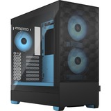 Fractal Design Pop Air Tower Sort, Blå, Towerkabinet Sort/Lyseblå, Tower, PC, Sort, Blå, ATX, micro ATX, Mini-ITX, Stål, Hærdet glas, Flere