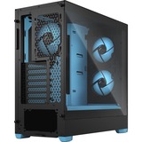 Fractal Design Pop Air Tower Sort, Blå, Towerkabinet Sort/Lyseblå, Tower, PC, Sort, Blå, ATX, micro ATX, Mini-ITX, Stål, Hærdet glas, Flere