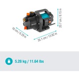 GARDENA Havepumpe 3000/4 BASIC Turkis/Sort