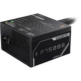 GIGABYTE P750BS enhed til strømforsyning 750 W 20+4 pin ATX ATX Sort, PC strømforsyning Sort, 750 W, 200 - 240 V, 50/60 Hz, 6 A, Aktiv, 100 W