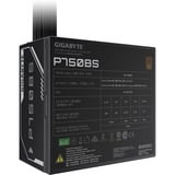 GIGABYTE P750BS enhed til strømforsyning 750 W 20+4 pin ATX ATX Sort, PC strømforsyning Sort, 750 W, 200 - 240 V, 50/60 Hz, 6 A, Aktiv, 100 W