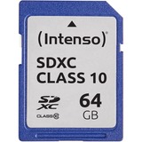Intenso 3411490 hukommelseskort 64 GB SDXC Klasse 10 64 GB, SDXC, Klasse 10, 25 MB/s, Stødresistent, Temperaturbestandigt, Røntgenbestandig, Sort