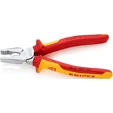 KNIPEX 02 06 200 Lineman's tænger tang, Kombination tænger Lineman's tænger, 2,5 cm, Stål, Plastik, Rød/orange, 20 cm