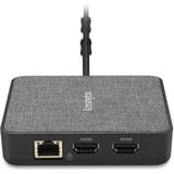 Kensington Transportabel MD120U4 USB4-dockingstation, Docking station Ledningsført, USB4, 100 W, 1000,2500,10,100 Mbit/s, Sort, 10 Gbit/sek.