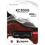 Kingston KC3000 M.2 4096 GB PCI Express 4.0 3D TLC NVMe, Solid state-drev Sort, 4096 GB, M.2, 7000 MB/s