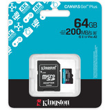 Kingston SDCG4/64GB, Hukommelseskort Sort