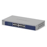 Netgear GS516-300EUS netværksswitch Ikke administreret Gigabit Ethernet (10/100/1000) Grå Ikke administreret, Gigabit Ethernet (10/100/1000), Stativ-montering