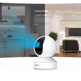 Reolink E Series E340 Sfærisk IP-sikkerhedskamera Indendørs & udendørs 2560 x 1920 pixel Skrivebord, Overvågningskamera Hvid, IP-sikkerhedskamera, Indendørs & udendørs, Kabel & trådløs, Google Assistant, Intern, 2400 - 5000 MHz