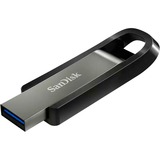 SanDisk Extreme Go USB-nøgle 64 GB USB Type-A 3.2 Gen 1 (3.1 Gen 1) Rustfrit stål, USB-stik Sølv/Sort, 64 GB, USB Type-A, 3.2 Gen 1 (3.1 Gen 1), 395 MB/s, Glide, Rustfrit stål