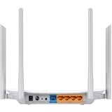 TP-Link Archer C50 trådløs router Hurtigt ethernet Dual-band (2,4 GHz / 5 GHz) Hvid Blå/grå, Wi-Fi 5 (802.11ac), Dual-band (2,4 GHz / 5 GHz), Ethernet LAN, Hvid, Bordplade router