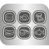 Tefal GC705816 kontaktgrill Sort, Sort, Rektangulær, Berøring, Rist, 600 cm², Rustfrit stål