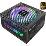 Thermaltake Toughpower GF2 ARGB 850W - TT Premium Edition enhed til strømforsyning 24-pin ATX Sort, PC strømforsyning Sort, 100 - 240 V, 50/60 Hz, 10 A, Aktiv, 120 W, 850 W