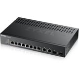 Zyxel GS2220-10-EU0101F netværksswitch Administreret L2 Gigabit Ethernet (10/100/1000) Sort Administreret, L2, Gigabit Ethernet (10/100/1000), Stativ-montering