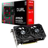 ASUS DUAL-RX9060XT-8G AMD Radeon RX 9060 XT 8 GB GDDR6, Grafikkort Radeon RX 9060 XT, 8 GB, GDDR6, 128 Bit, 7680 x 4320 pixel, PCI Express 5.0