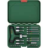 Bosch Bit-ratelskruetrækker med T-håndtag og bitsæt, 22 dele, Bit sæt Grøn/Sort