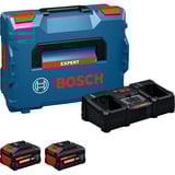 Bosch EXPERT startpakke 18V, 2x EXBA 18V-80 + oplader EXAL18V2-320, Sæt Sort