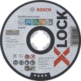 Bosch X-LOCK MULTI CONSTRUCTION Skæreskive Skæreskive, Gasbeton, Metal uden jern, Rør, Profil, Stål, Sten, 12,5 cm, Bosch, 2,22 cm, Sort, Hvid
