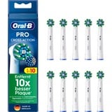 Braun Oral-B Pro Cross Action udskiftningsbørster 10 stk pakke, Børstehoved Hvid