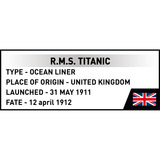 COBI R.M.S. Titanic, Bygge legetøj 