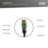 Digitus AK-330125-300-S, Kabel Sort